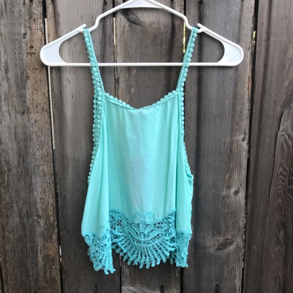 Mint Blue crop top - Picture 4 of 5